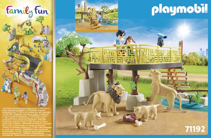 Image du produit Playmobil Les lions dans l'enclos (71192, Playmobil Family Fun)