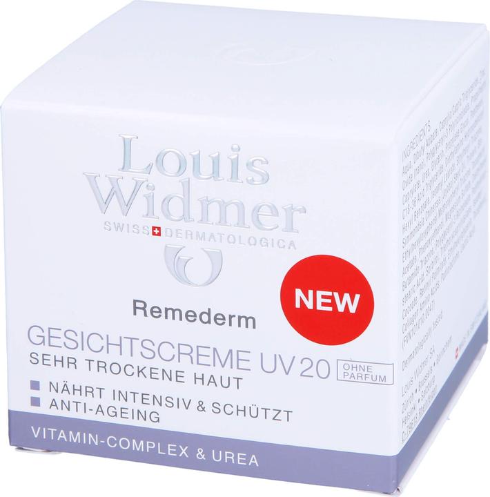 Produktbild Louis Widmer Remederm Gesichtscreme UV ohne Parfum (50 ml)
