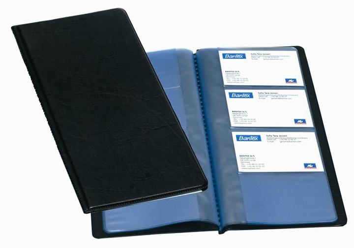 Bantex 100206512, Nero, Blu, PVC, 96 schede, 255 mm, 120 mm