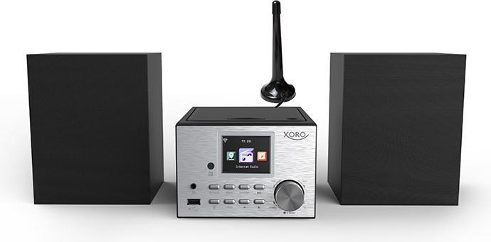 Produktbild Xoro HMT500 pro Micro HiFi systeem CD speler Internet - DAB+ FM radio bluetooth en boxen (1x 20 W)