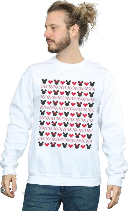 Immagine prodotto Disney Mickey And Minnie Christmas Hearts Felpa Uomo (XXL)