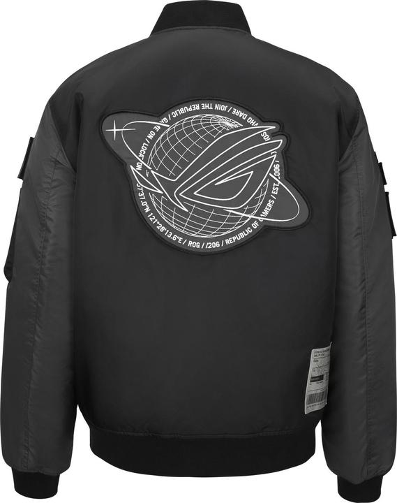 Produktbild ASUS ROG Cosmic Bomber, Bomber, Male, Adult, XL, SML, Black, Grey (XL)