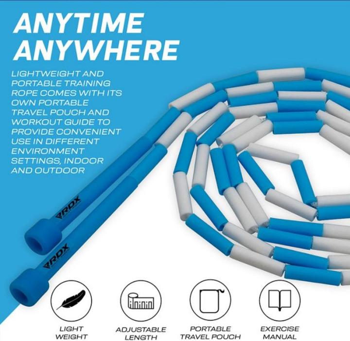 Produktbild Rdx Br Geflochtenes Nylon-Springseil Für Kinder, 3 M, Verhedderungsfrei (304 cm)
