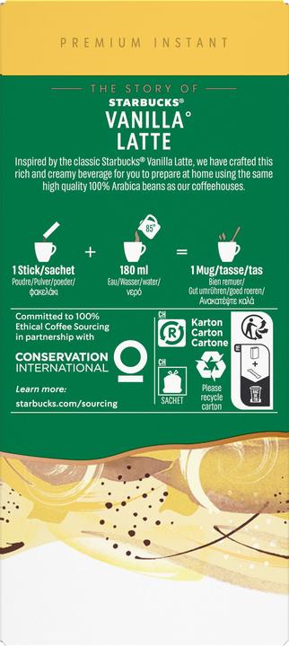 Immagine prodotto Starbucks Latte alla vaniglia (139.30 g)