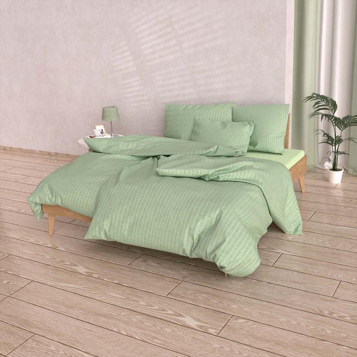 Immagine prodotto Lotus Bettwaren Biancheria da letto in raso Seersucker uni (Copripiumino, 160 x 240 cm)