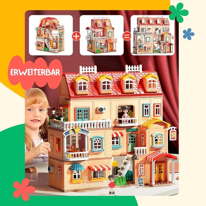 Immagine prodotto Hermex Puppen Haus Stube Möbel Spielzeug Spielhaus Villa Residenz Schloss