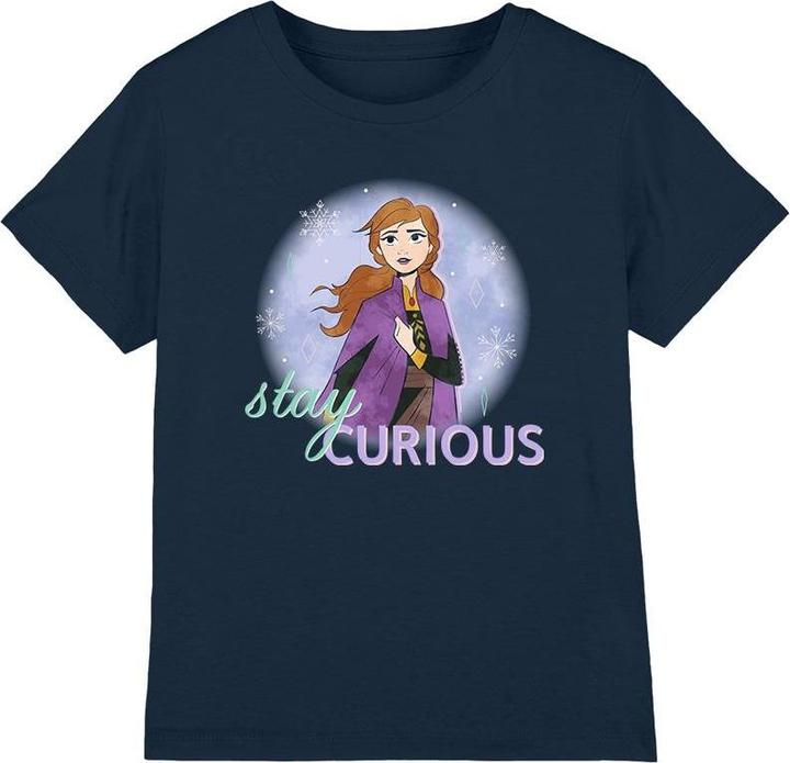 Actual product image Disney Frozen Childrens/Kids Stay Curious Anna T-Shirt (152, 158)