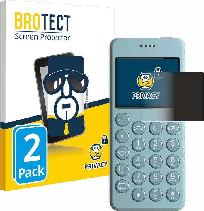 Produktbild BROTECT Sichtschutzfolie Anti-Spy Privacy Folie Blaulicht-Schutz (2 Stück, Punkt MP02)