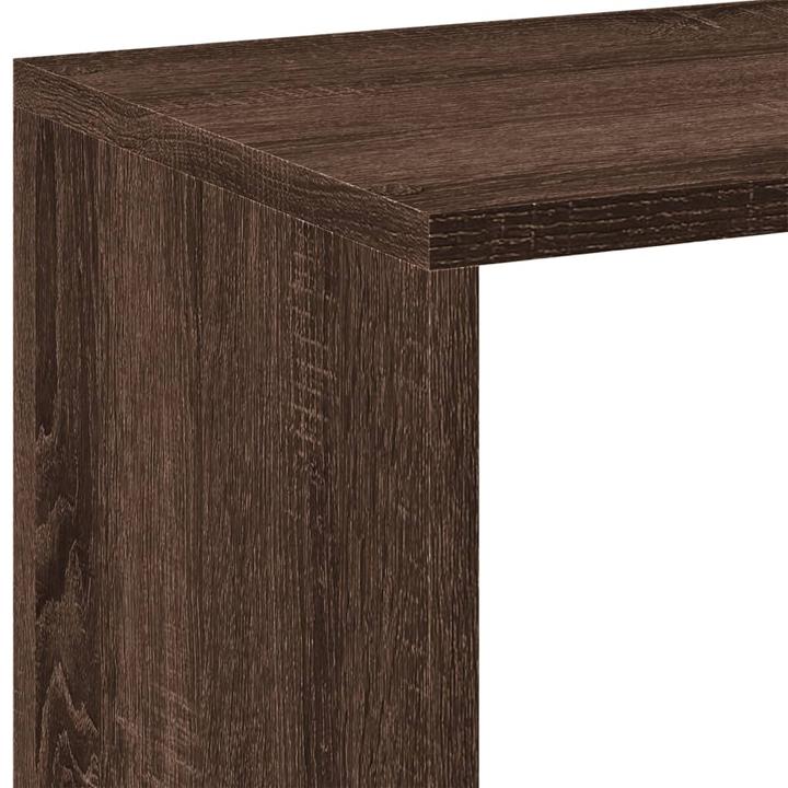 Image du produit VidaXL Bibliothèque Séparation de pièce Étagère murale Étagère sur pied Étagère brune imitation chêne