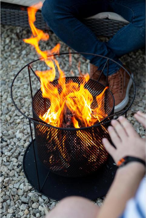 Actual product image La Hacienda Fire Basket Kora Black (44 cm)