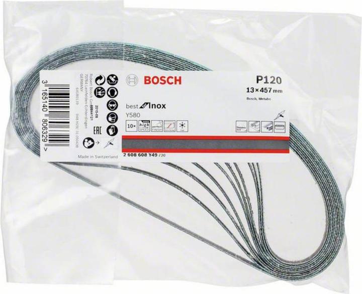 Produktbild Bosch Professional Zubehör PRO Y580 Schleifband, 13 x 457 mm, G120 (120)