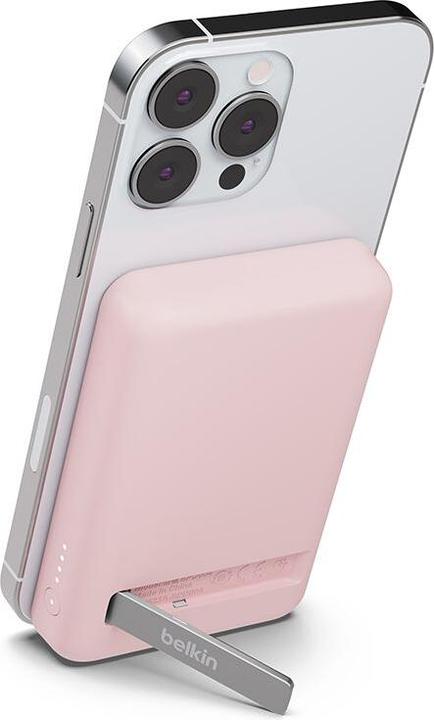 Immagine prodotto Belkin Magnetische Powerbank, MagSafe kompatible, mit Standfunktion für iPhone (5000 mAh, 7.50 W, 7.50 Wh)