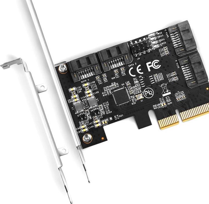 Immagine prodotto Axagon PCES-SA4X4 Controller PCIe 4x porte SATA 6G interne + LP