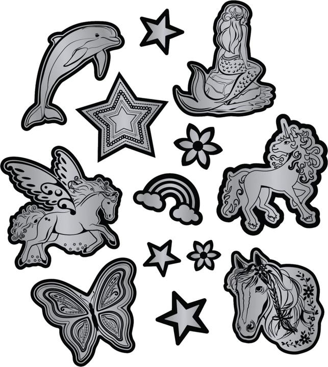 Actual product image Step by Step satchel accessory set Reflective sticker set