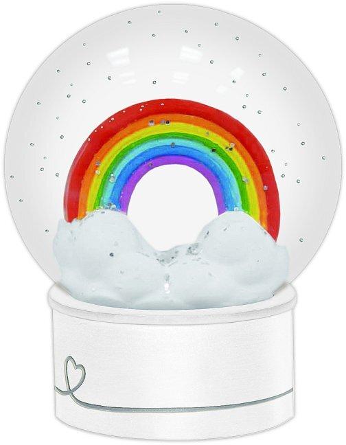 Actual product image Snow globe glitter glass globe rainbow (12 -part)