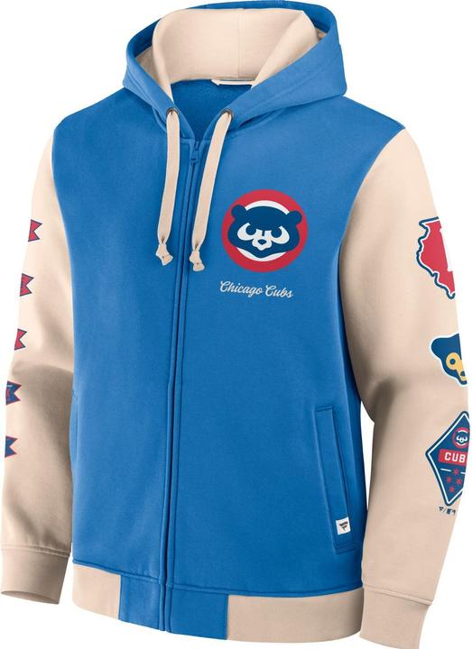 Actual product image Fanatics Chicago Cubs MLB Retro Prints Zip Hoody - M (M)
