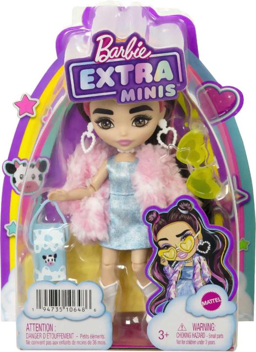 Produktbild Barbie Extra Mini Doll - Cow Print Furry Jacket