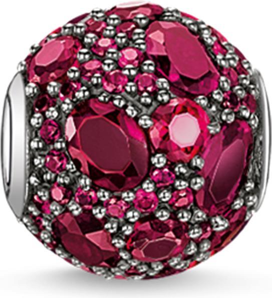 Thomas Sabo Perlina rosso fuoco (Argento)