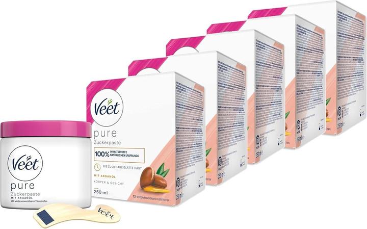 Veet Zuckerpaste mit Arganöl (250 ml, 4 x)