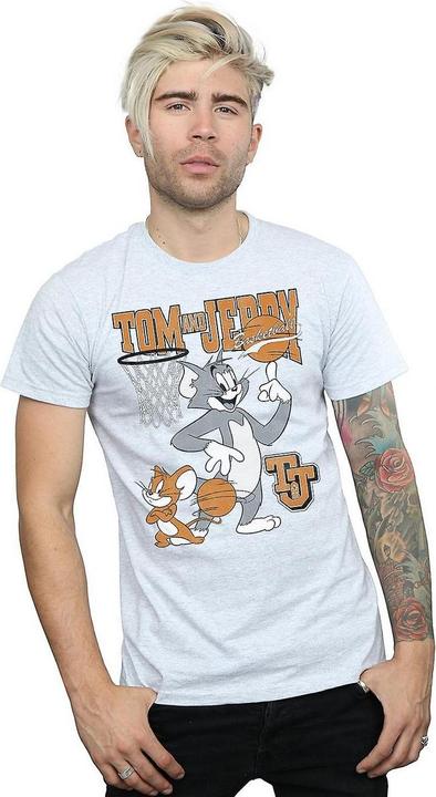 Immagine prodotto Tom & Jerry Maglietta maschile Spinning Basketball (XXL)