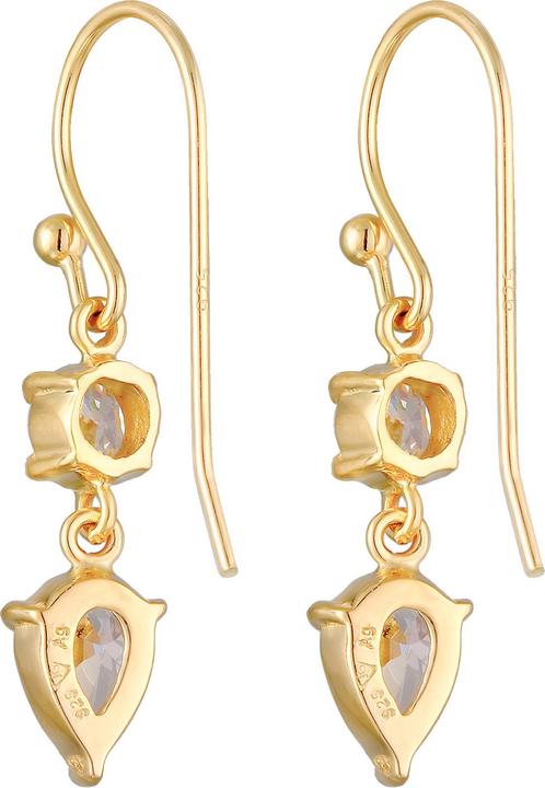 Produktbild Elli Ohrringe Tropfen Solitär Zirkonia 925 Silber (Gummiband, Zirkonia, 925er Sterling Silber)