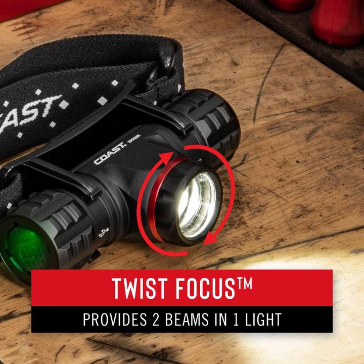 Actual product image Coast XPH30R rechargeable headlamp 1000 lumen - Vending Pack (1000 lm)