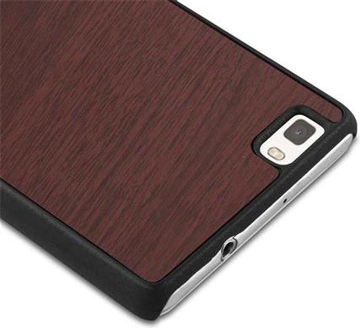 Productafbeelding Cadorabo Harde kaft Woody Cover (Huawei P8 Lite)