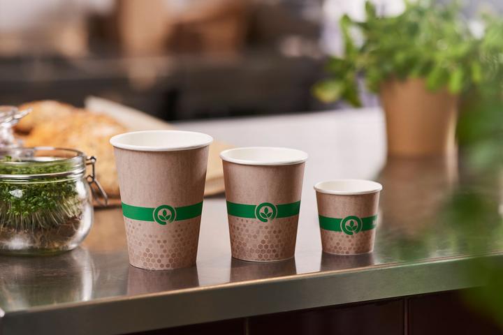 Actual product image Biopak Coffee cup Melli carton 2.4 dl - Plastic-free coating (40 x)