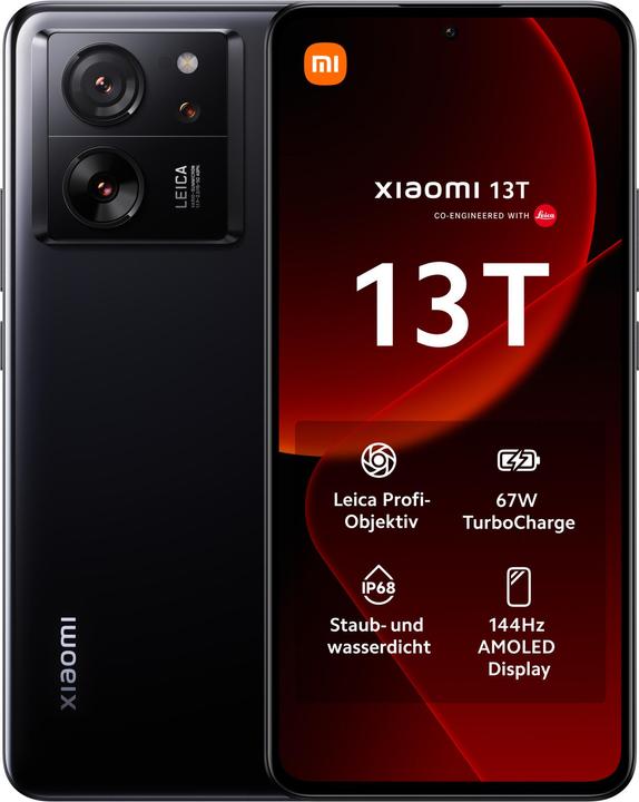 Xiaomi 13T (256 GB, Black, 6.67", Dual SIM, 50 Mpx, 5G)