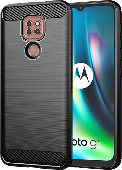 Image du produit Techsuit - Carbon Silicone - Motorola Moto E7 Plus / Moto G9 Play - Black (Motorola Moto E7 Plus, Motorola Moto G9 Play)
