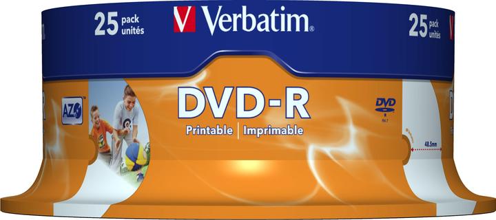 Produktbild Verbatim DVD-R, 16x, 4.7GB, 25er Spindel (25 x)