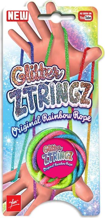 Actual product image Fun Ztringz Glitter Rainbow Rope