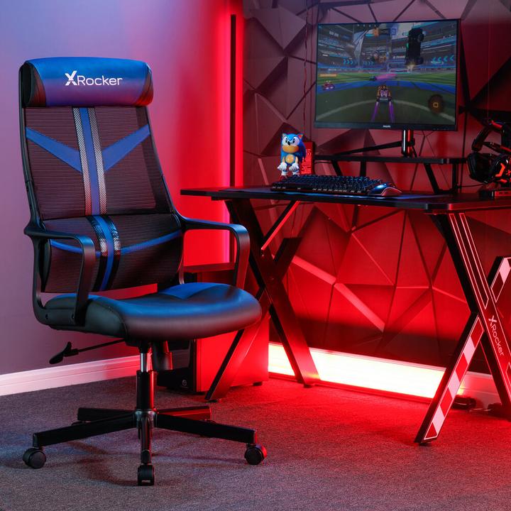 X Rocker Chaise de jeu compacte Helix Bleu