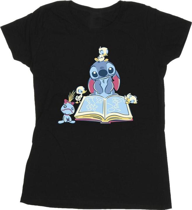 Image du produit Disney - T-shirt LILO & STITCH READING A BOOK - Femme (L)