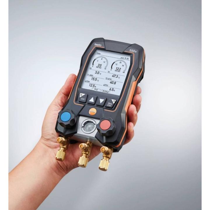 Actual product image Testo Refrigerant meter 550 set charging hoses