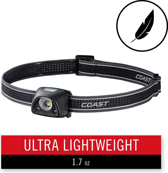 Actual product image Coast Genopladelig Pandelampe FL1R Rødt/hvidt lys 200lumen (435 lm)