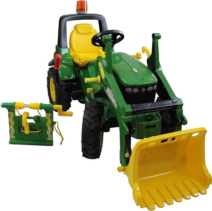 Rolly Toys Pedal tractor, JohnDeere 7930 tractor, front loader, winch, 3-8 years