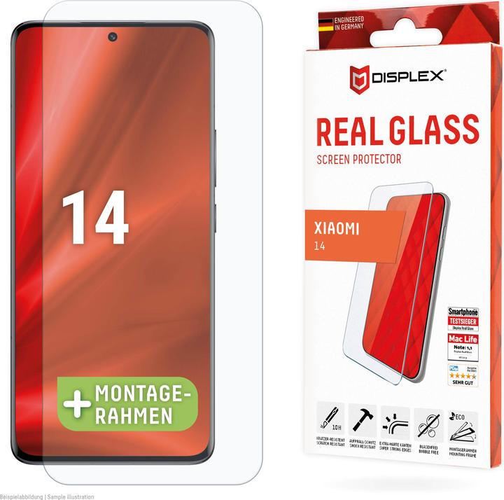 Actual product image Displex Real Glass, 2D Panzerglas (1 Piece, Xiaomi 14)