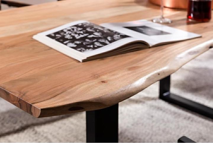 Actual product image SIT Möbel Solid wood table Ux3.6 Acacia natural antique black (180 x 90 x 76 cm)