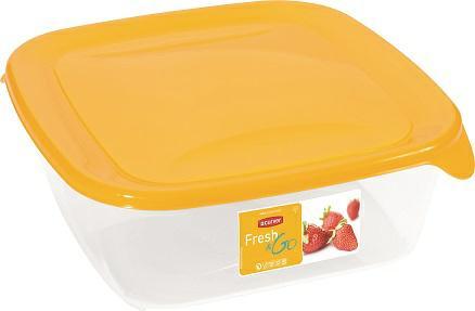 Productafbeelding Curver Voedselcontainer "Fresh&Go" Vierkant 1,7L /Geel/ Transparant (1.70 l)