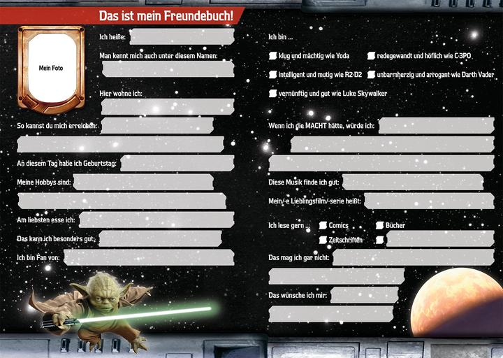 Actual product image Panini Star Wars Freundebuch: Meine Freunde (German, 2017)