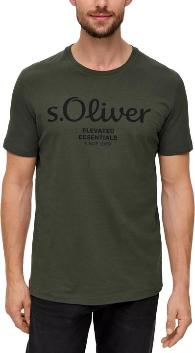 Produktbild S.Oliver T-Shirt Casual Bequem sitzend Logo T-Shirt (3XL)