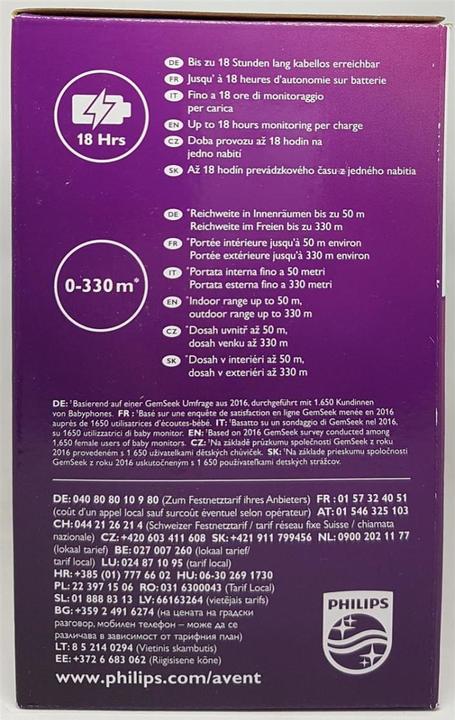 Productafbeelding Philips Avent Dect SCD723/26 (Babyfoon Audio, 330 m)