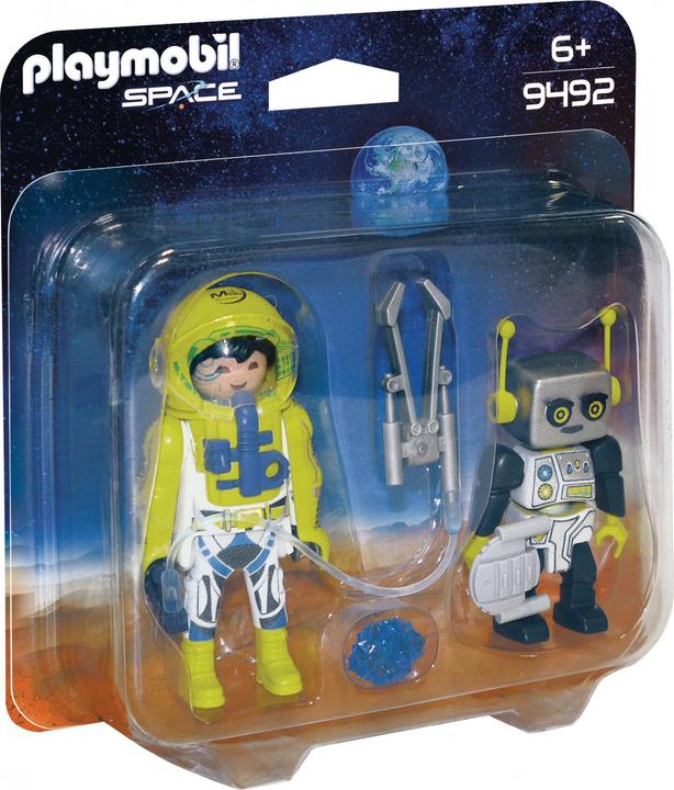 Image du produit Playmobil Duo spationaute et robot (9492)