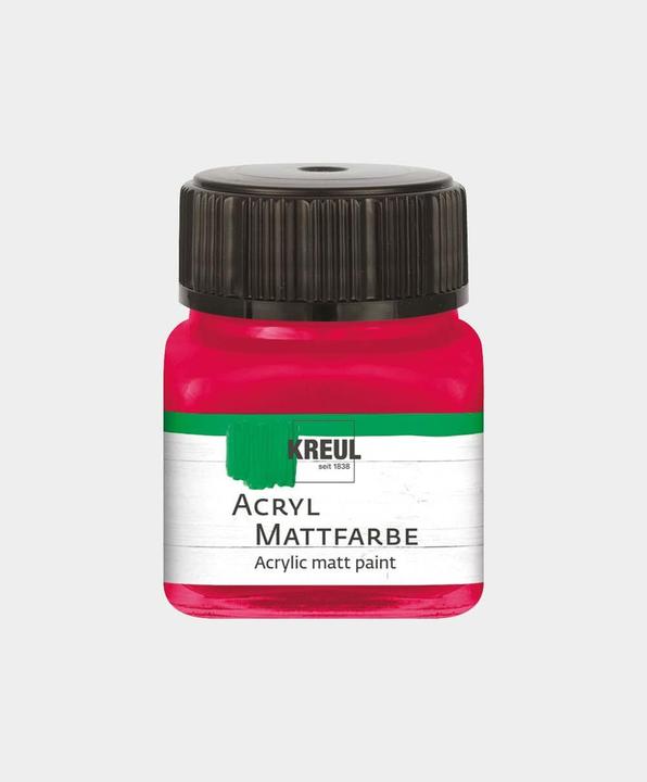 Immagine prodotto Kreul Vernice acrilica opaca, 20 ml (Cremisi, 20 ml)