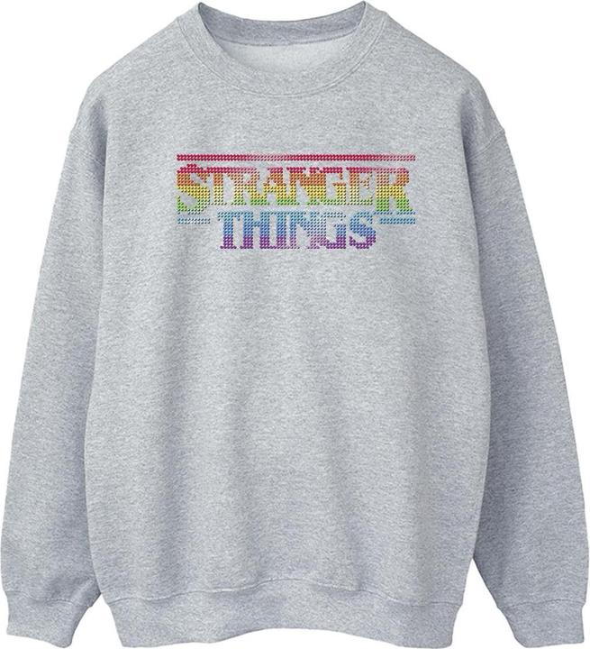 Immagine prodotto Netflix Stranger Things Rainbow Dot Logo Felpa Donna (XXL)