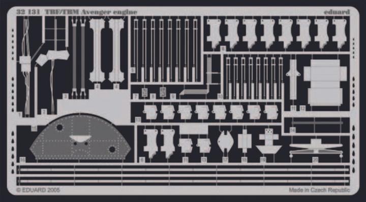 Actual product image Eduard TBF/TBM Avenger engine