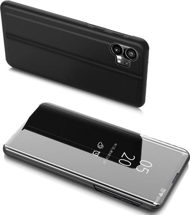 Actual product image Hurtel Clear View Case case for Nothing Phone 1 flip case black (Nothing Phone (1))