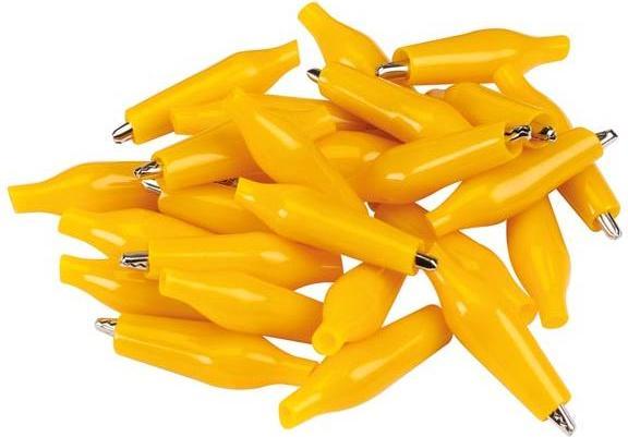 Actual product image Velleman ALLIGATOR CLIP WITH BOOT 27mm - YELLOW