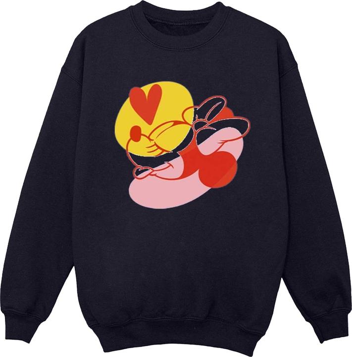 Disney Minnie Mouse Tongue Heart Sweatshirt (L)